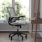 Flash Furniture Gray Mesh Mid-Back Task Chair with Roller Wheels BL-X-5M-DKGY-RLB-GG - alternate 1